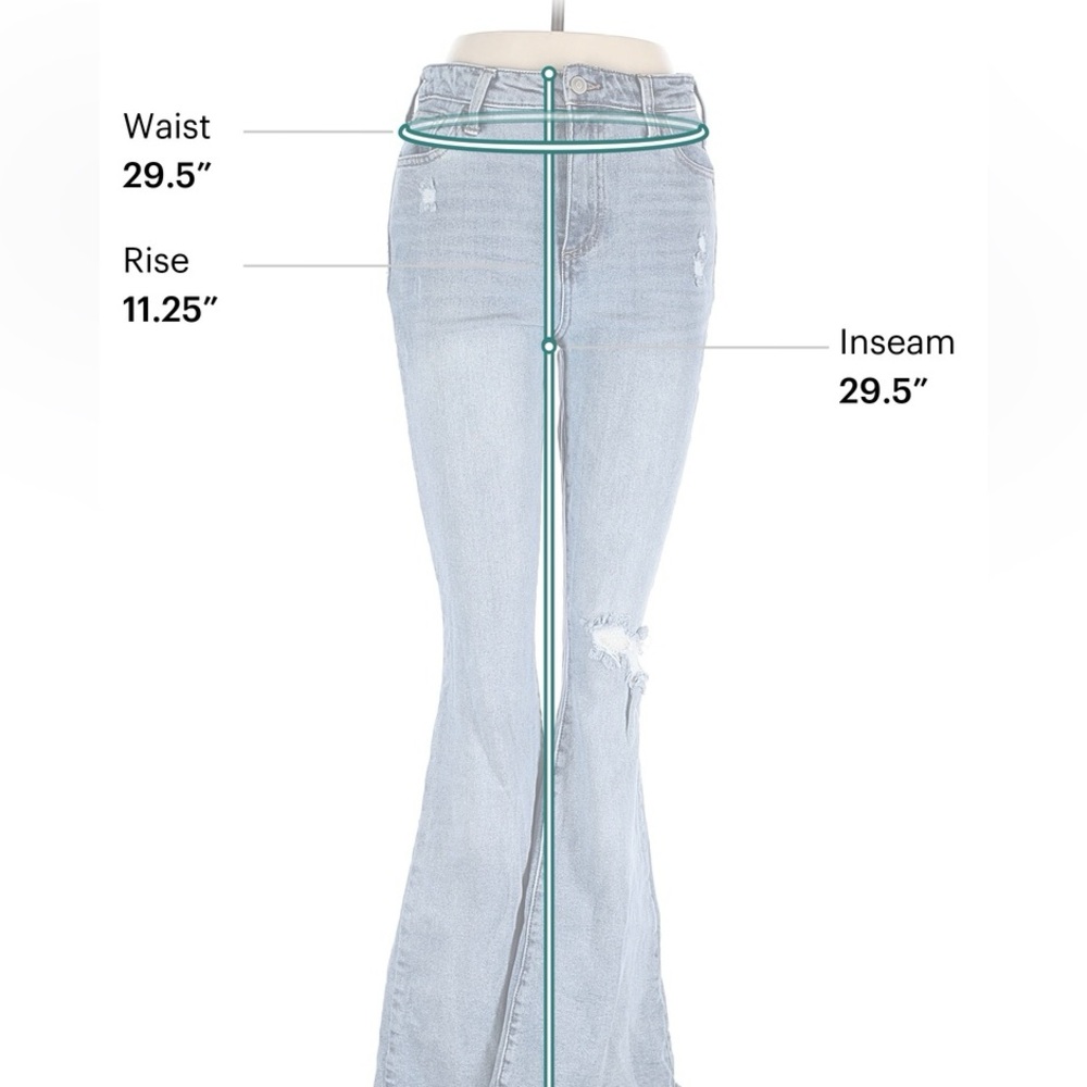 BCBGeneration High Rise Flare Jeans - Picture 4 of 7